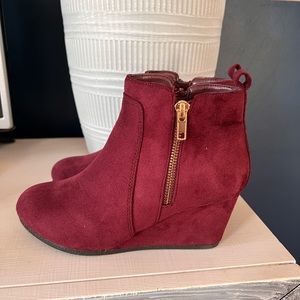 Wedge booties